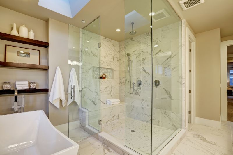 Spa-Style Shower with Bench
